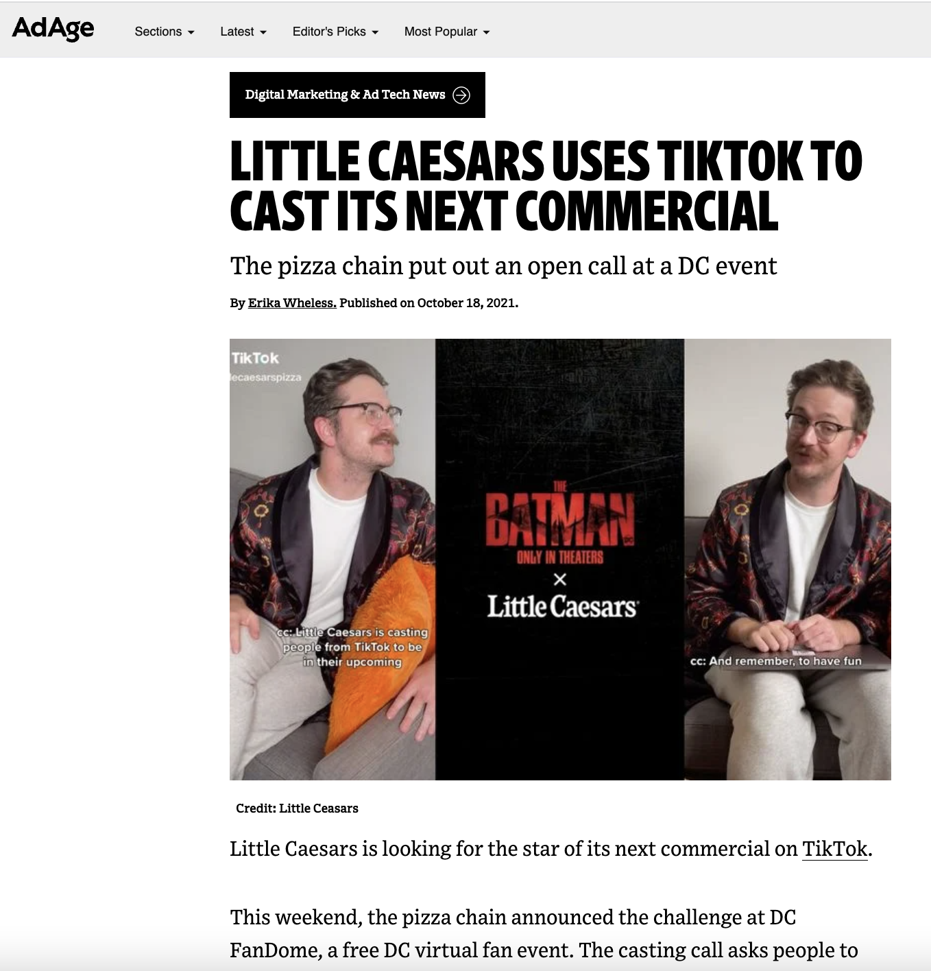 press article